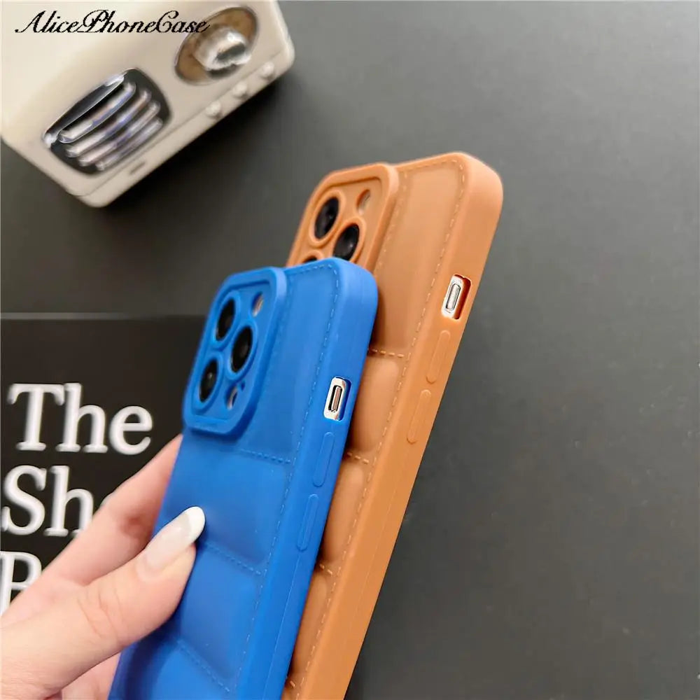 Down Jacket TPU Phone Case For iPhone
