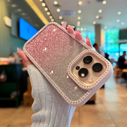 Transparent Diamond Phone Case For iPhone