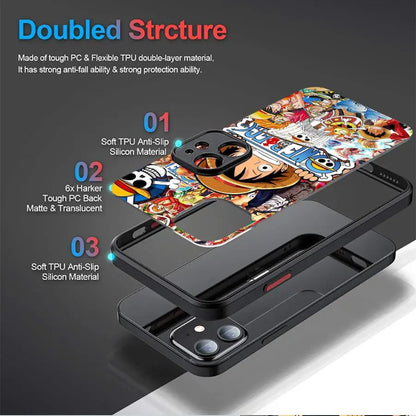 Soft shell Anime One Pieces Phone Case For iPhone