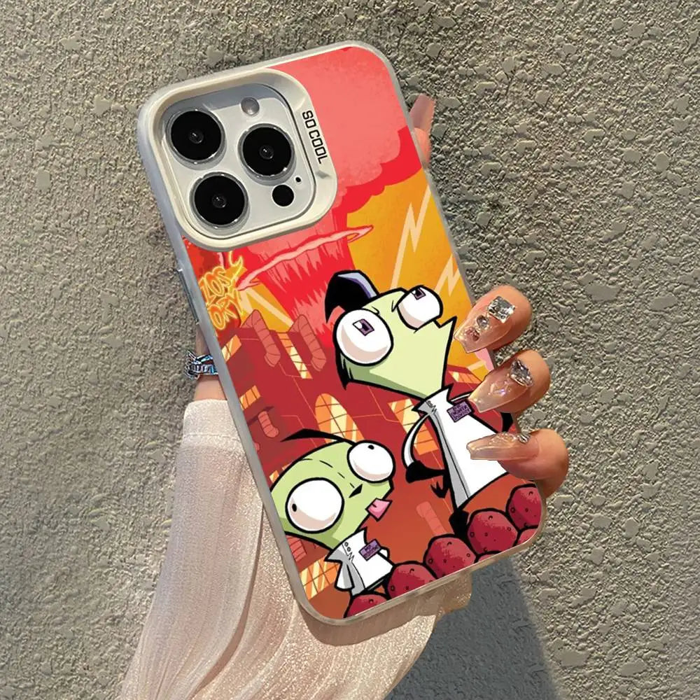 Invader Z-Zim Cartoon Phone Case For iPhone