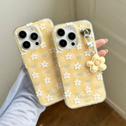 Cute Yellow Flower Pattern Phone Case For iPhone