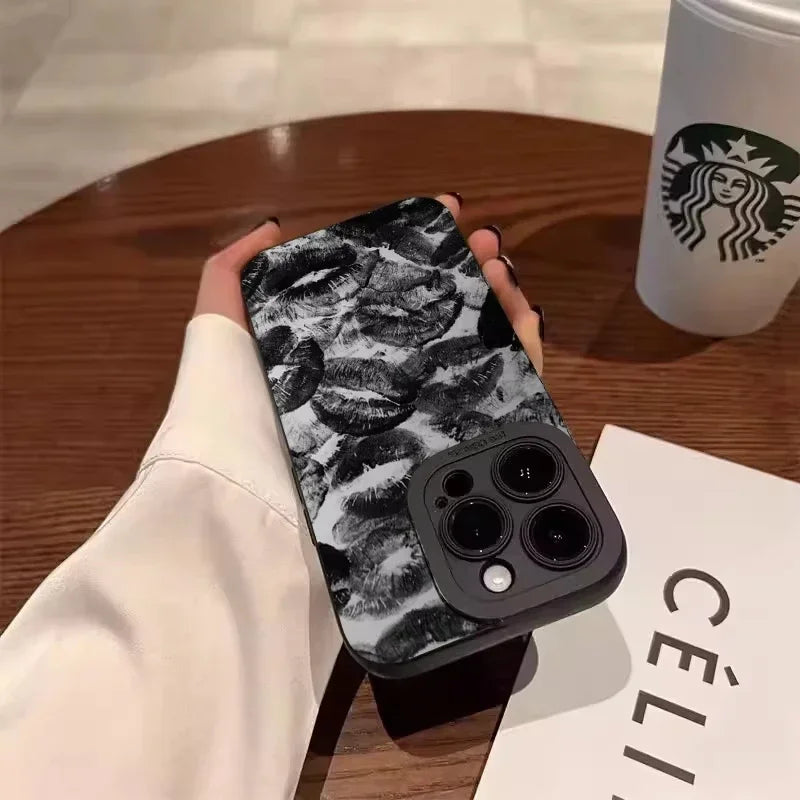 Lip-Painted Anti-Drop Phone Case For iPhone