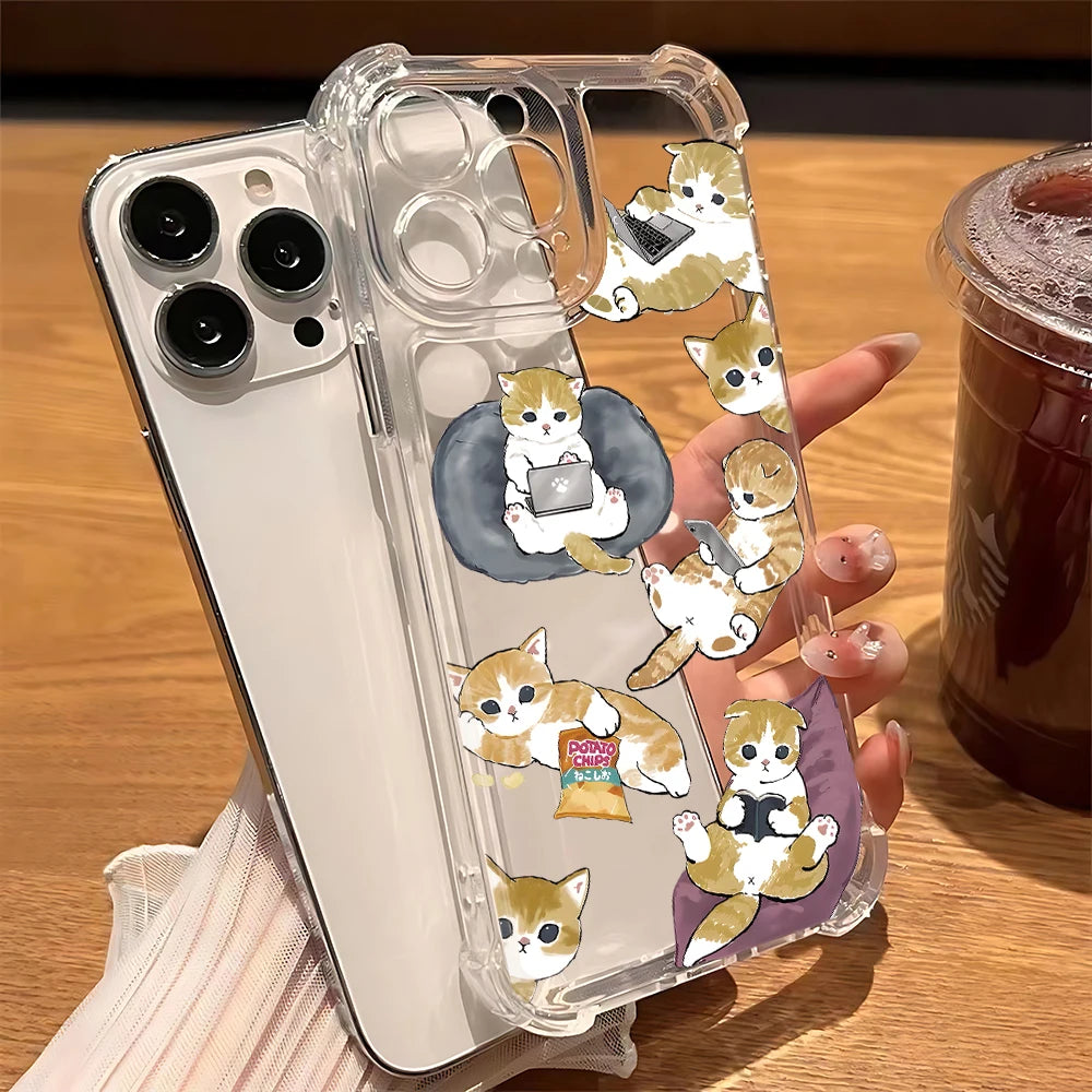 Mofusands Cat Phone Case For iPhone