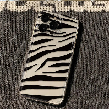 Amusing Zebra Pattern Silicone Phone Case