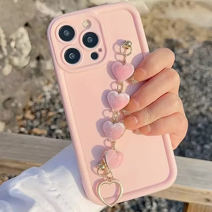 Magnetic Belt Love Chain Silicone Soft Phone Case For iPhone