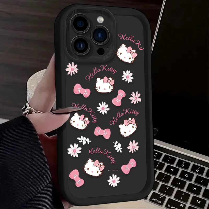 Cute Cartoon Hello Kitty Case For iPhone