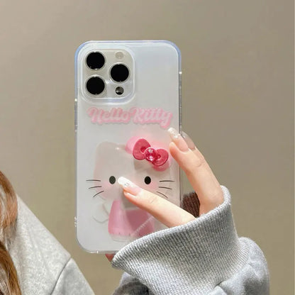 Hello Kitty Bow Kawaii Pink Phone Case For iPhone