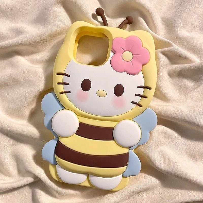 Hello Kitty Kawaii 3D Beer Cute Phone Case For iPhone