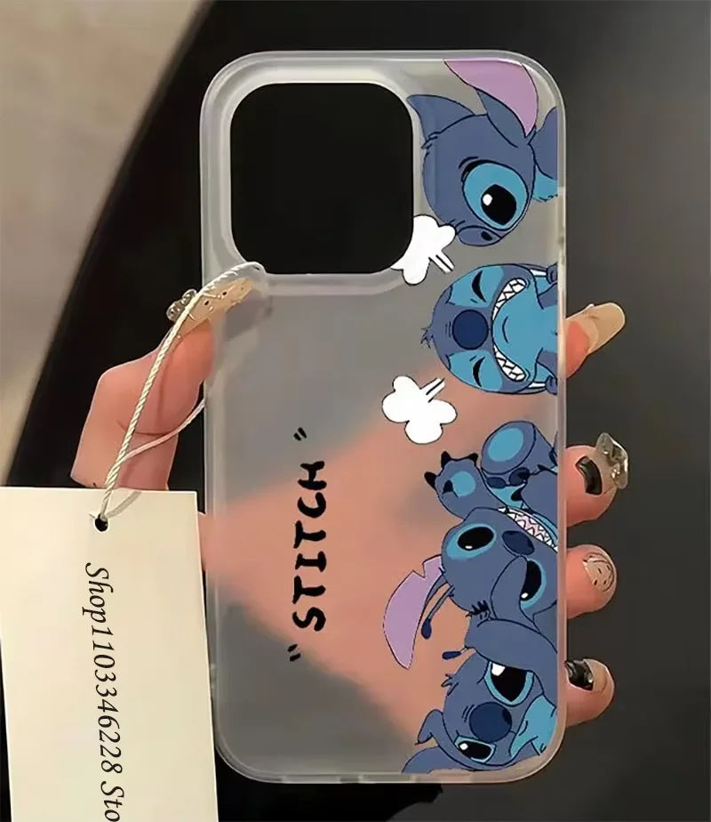 Big Eyes Stitch Kawaii Naughty Phone Case For iPhone