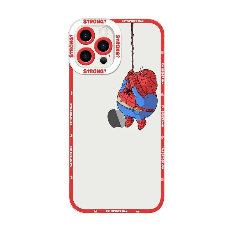 Marvel Chubby Spider Man Cute Phone Case For iPhone