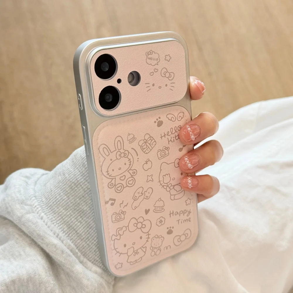 Cute Full Screen Kitty Hot Sale Phone Case For iPhone