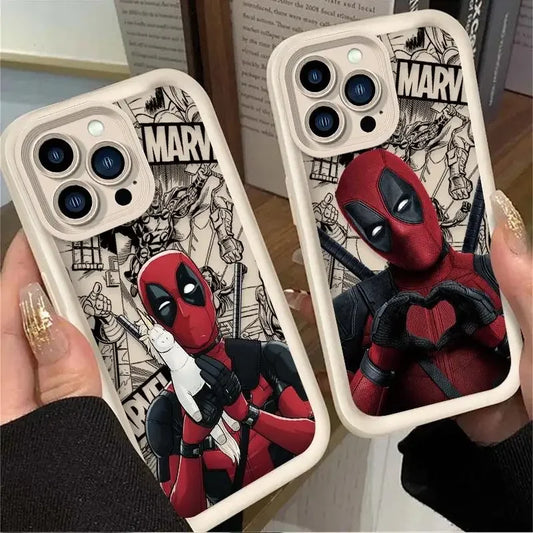 New Marvel Deadpool Fun Silicone Phone Case For iPhone