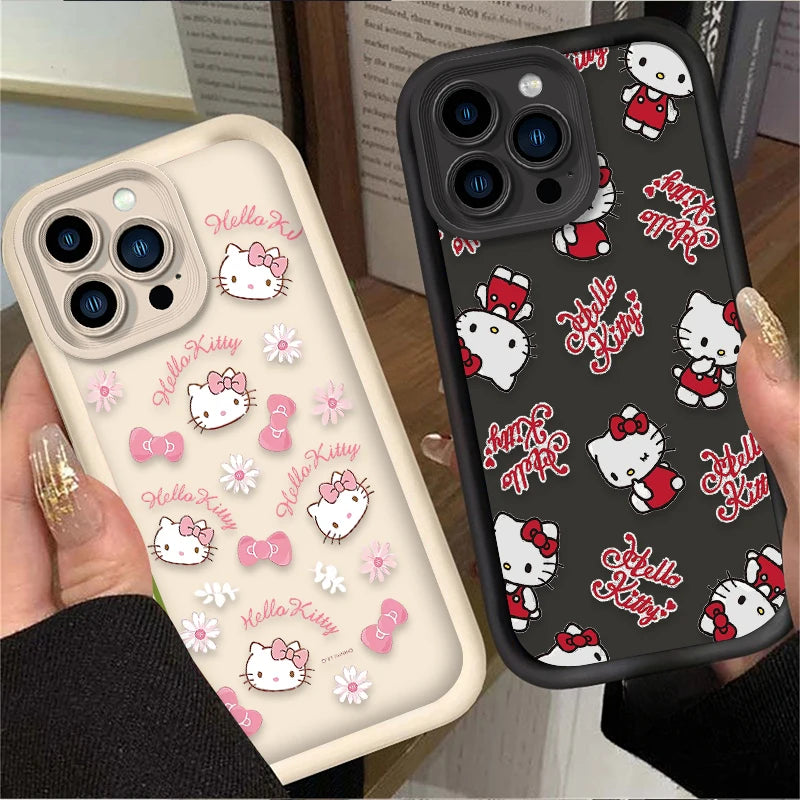 Cute Cartoon Hello Kitty Case For iPhone