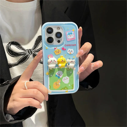 Cute 3D Rabbit Cartoon Phone Case For iPhone