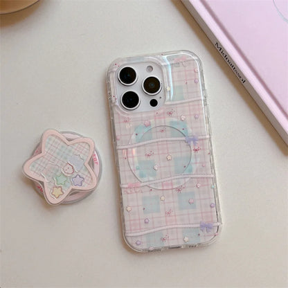 Lattice Pattern Magnetic Phone Case