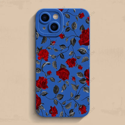 New Retro Fashion Rose Phone Case For iPhone