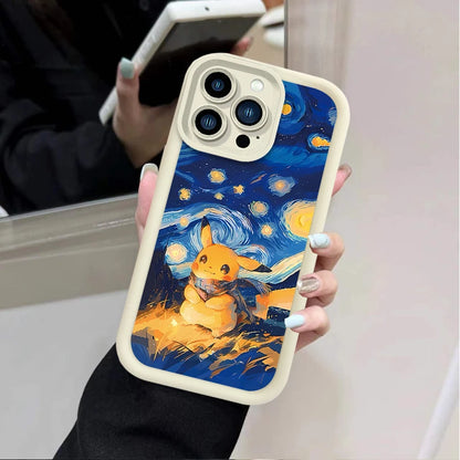 Lovely Pokemon Starry Sky Case For iPhone