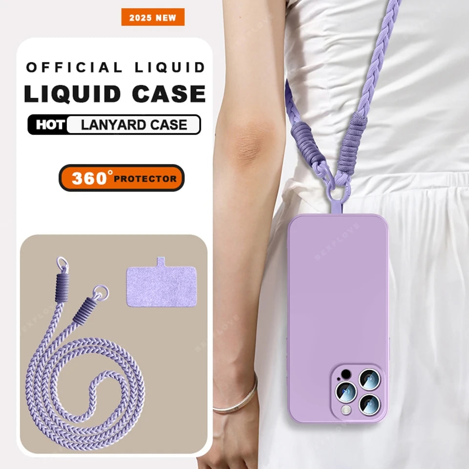Lanyard Phone Case For iPhone