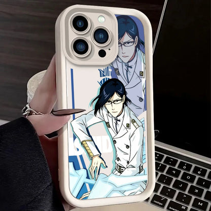 Bleach Anime Character Kuchiki Rukia Ishida Uryuu Case For iPhone