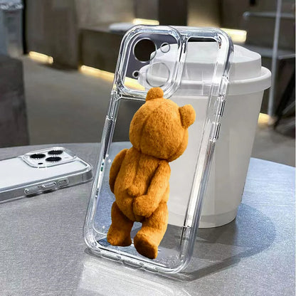 Cartoon Teddy Bear Phone Case For iPhone