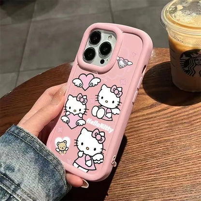 Hello Kitty Full Screen Love Phone Case For iPhone