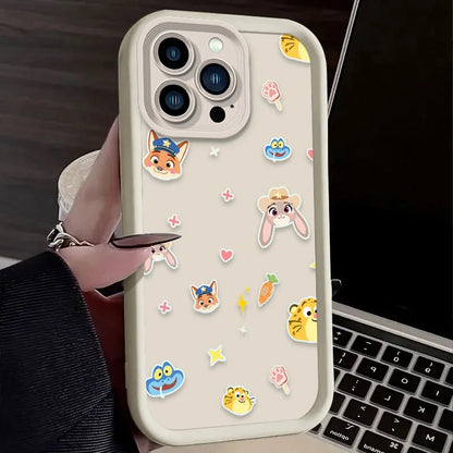 Disney Zootopia Judy Nick Police Phone Case For iPhone