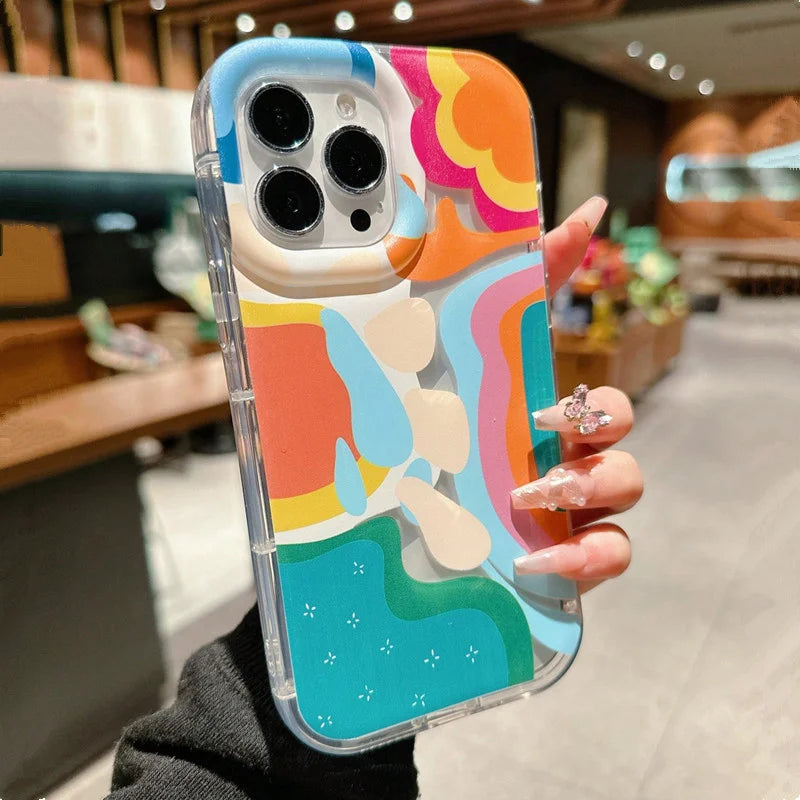 Minimalist Pink Heart-shaped Smile Phone Case