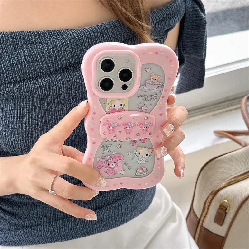 Cute Bow Shape Cartoon Car Phone Case
