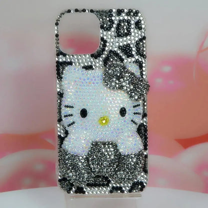 Cute Rhinestone iPhone Phone Case Sanrio Hello Kitty For iPhone