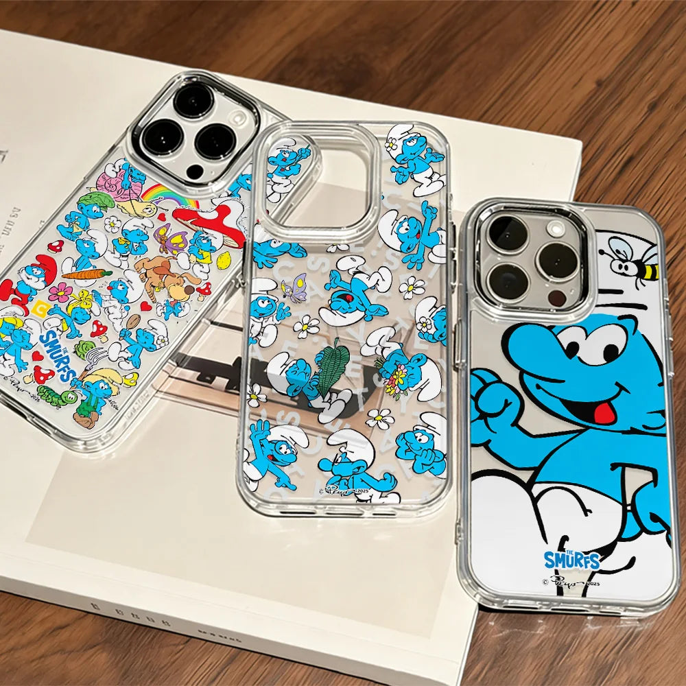 Cartoon Cute The Smurfs New Phone Case For iPhone