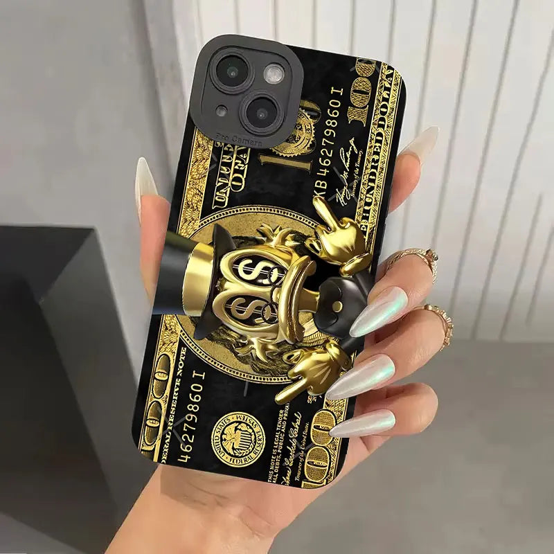 Popular USD Dollar Design Silicone Phone Case For iPhone