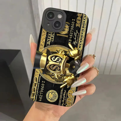Popular USD Dollar Design Silicone Phone Case For iPhone