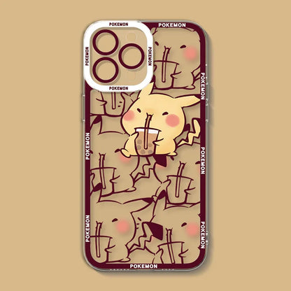 Lovely Cartoon Pokemon Phone Case For iPhone