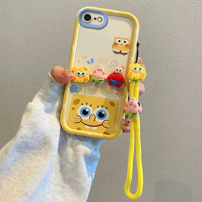 Cute Cartoon SpongeBob Patrick Star Phone Case For iPhone