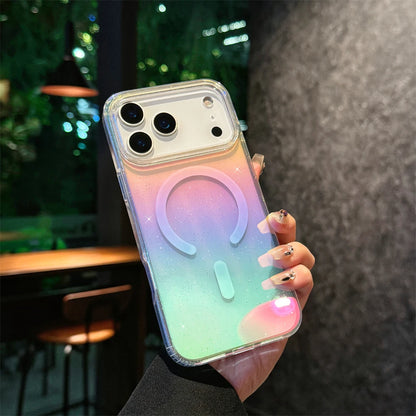 Gradient Colorful Glitter For Magsafe Case For iPhone