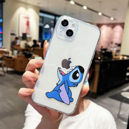 Disney Angry Stitch TPU Soft Phone Case For iPhone