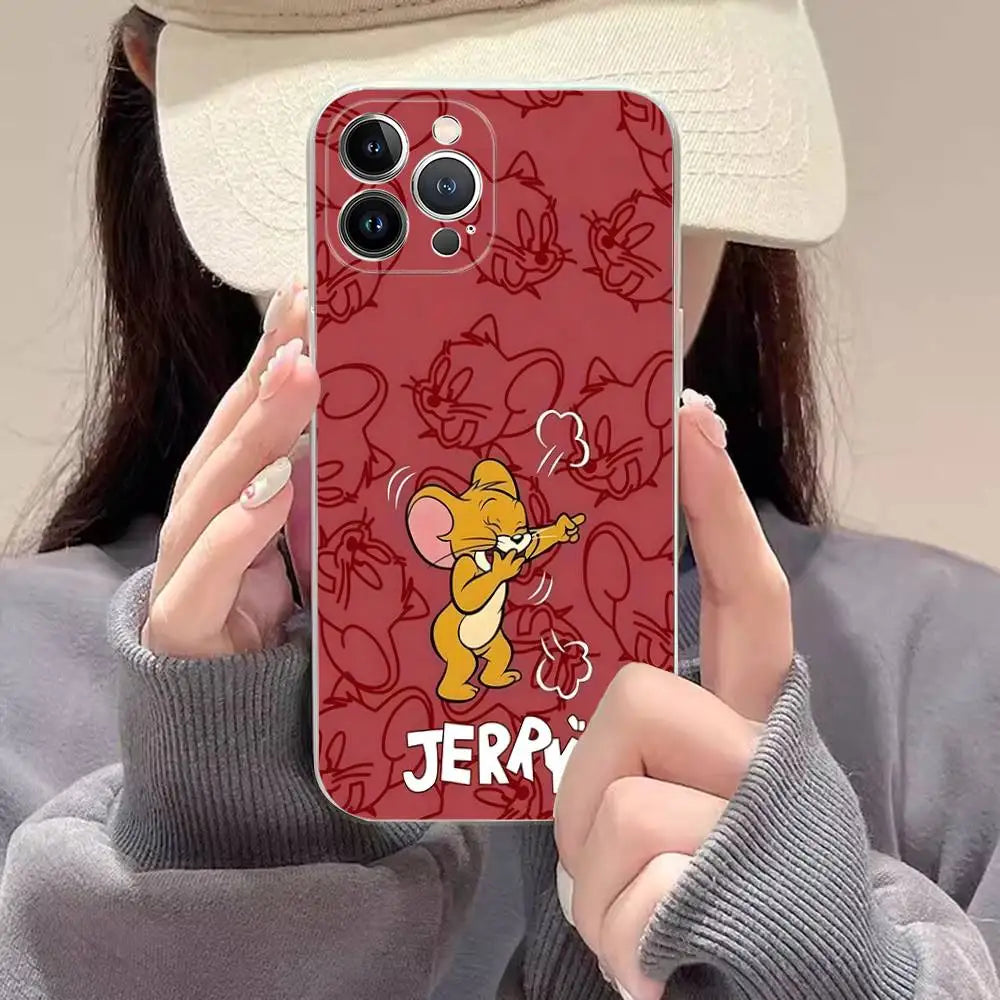 Lovely Cartoon For TomsJerrys Phone Case For iPhone