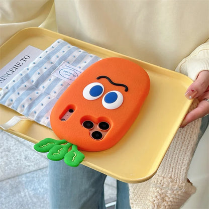 Fashion Cute 3D Carrot Phone Case For iPhone