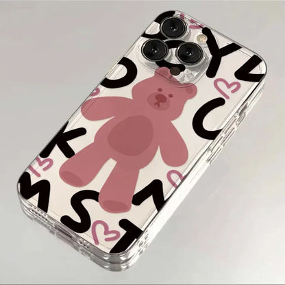Lovely Pink Bear Phone Case