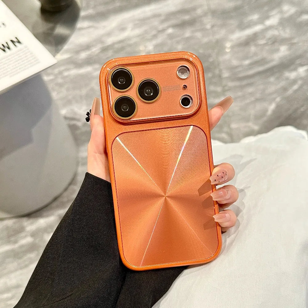 Aurora CD Pattern Large Window Case For iPhone
