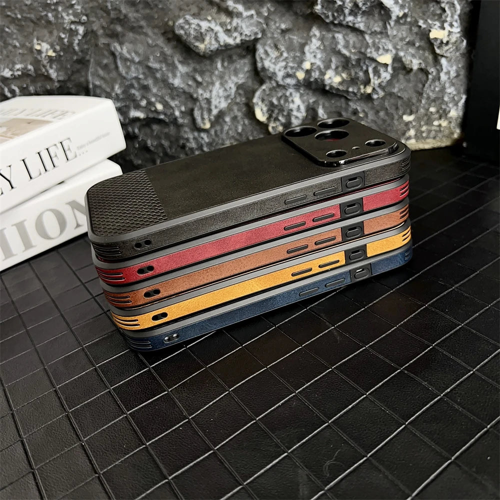 Luxury Soft Leather Case For iPhone