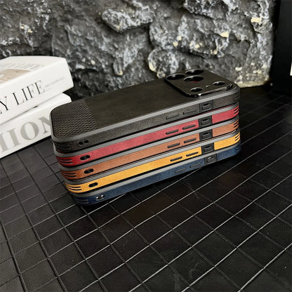 Luxury Soft Leather Case For iPhone