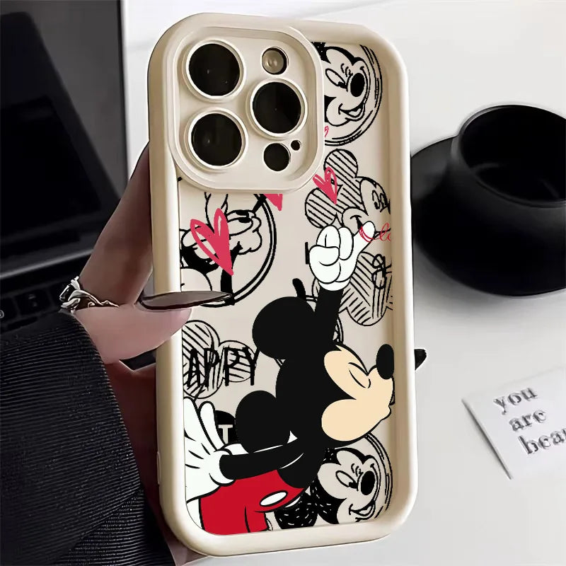 Disney Minnie Mickey Mouse Love Phone Case For iPhone