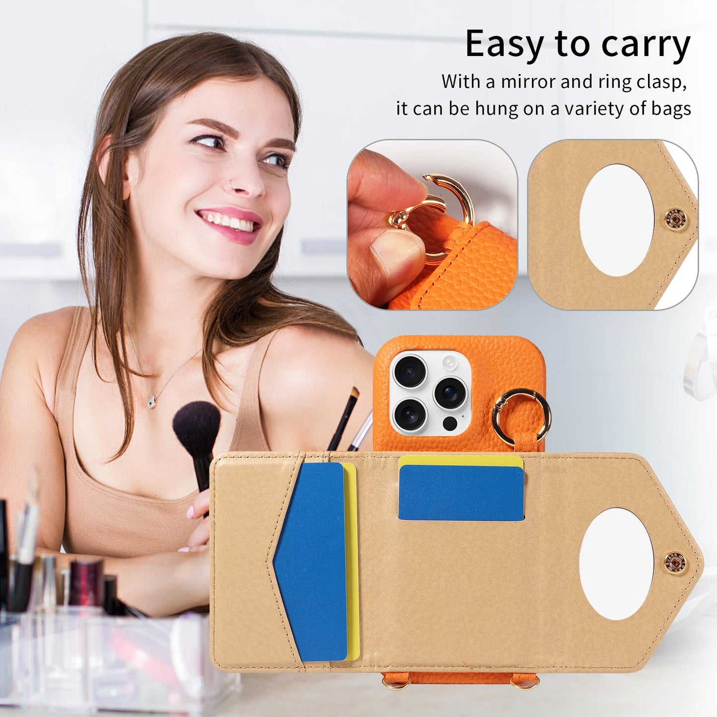 PU Leather Phone Case For iPhone