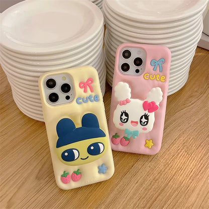 Cute Cartoon Rabbit Siilicone Phone Case