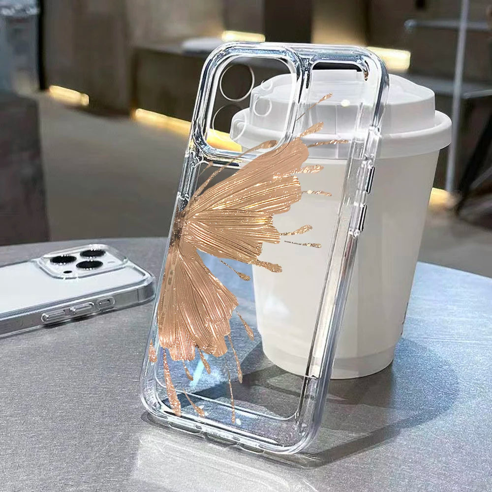 Gold Butterfly Phone Case
