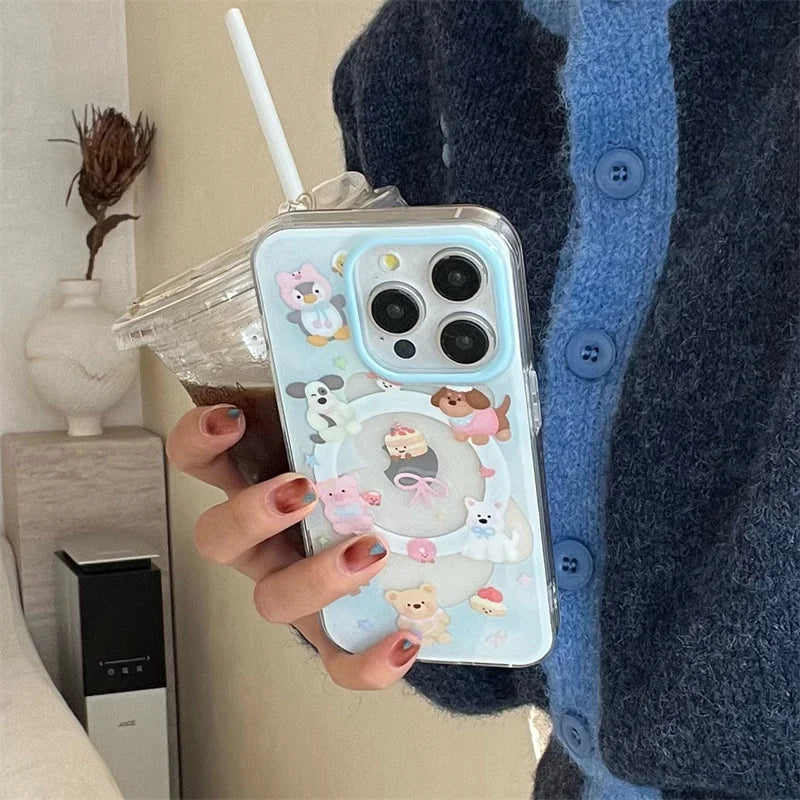 Kawaii Magnetic Stand Phone Case
