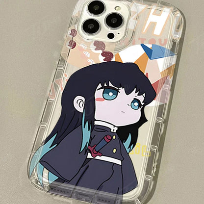 Demon Slayer Anime Clear Phone Case For iPhone