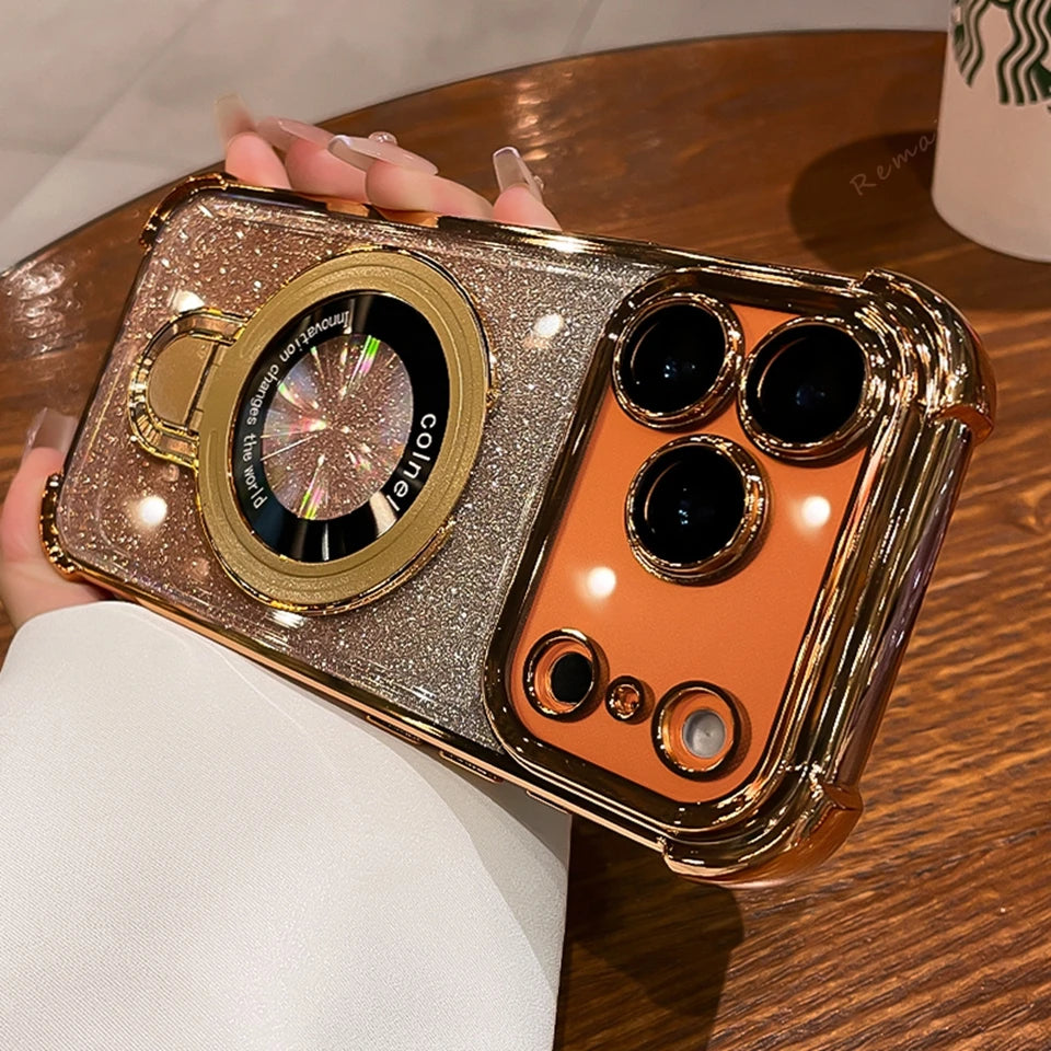 Magnetic Stand Phone Case For iPhone