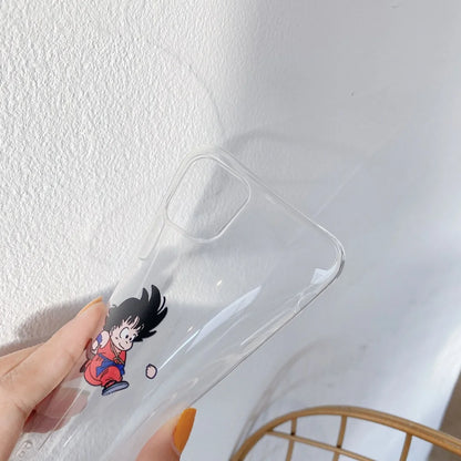 3D Dragon Ball Son Goku transparent Phone Case For iPhone